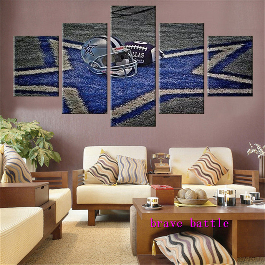 Dallas Cowboys Canvas Painting Modern Mural Art Oil Painting