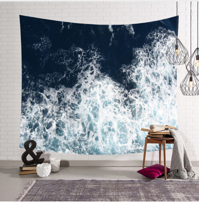 3D Beach wavet pestry Hanging Wall Tapestry Hippie Retro Home Decor Yoga Beach Towel