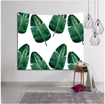 3D Green plant tapestry Galaxy Hanging Wall Tapestry Hippie Retro Home Decor Yoga Beach Towel 150x130cm/150x102cm