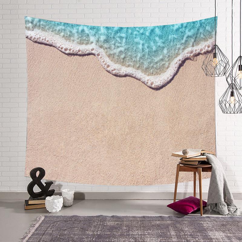 3D Beach wavet pestry Hanging Wall Tapestry Hippie Retro Home Decor Yoga Beach Towel