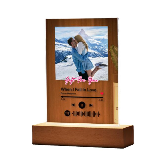 Custom Photo Acrylic Song Panel Personalized Photo Frame