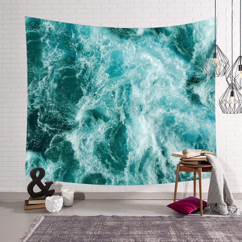 3D Beach wavet pestry Hanging Wall Tapestry Hippie Retro Home Decor Yoga Beach Towel