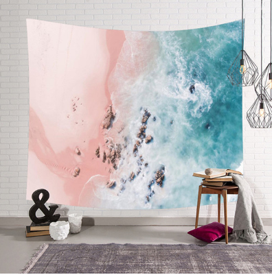 3D Beach wavet pestry Hanging Wall Tapestry Hippie Retro Home Decor Yoga Beach Towel