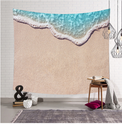 3D Beach wavet pestry Hanging Wall Tapestry Hippie Retro Home Decor Yoga Beach Towel