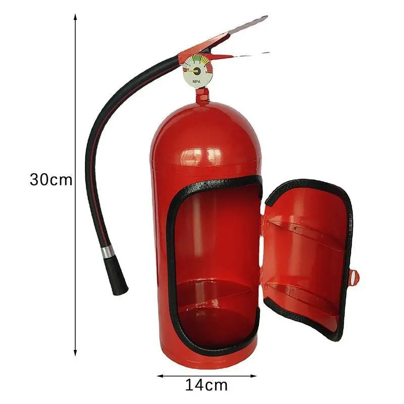 Fire Extinguisher Shape Wine Box Mini Bar Wine Cabinet Crafts Ornaments Decoration Champagne Liquor Storage Box