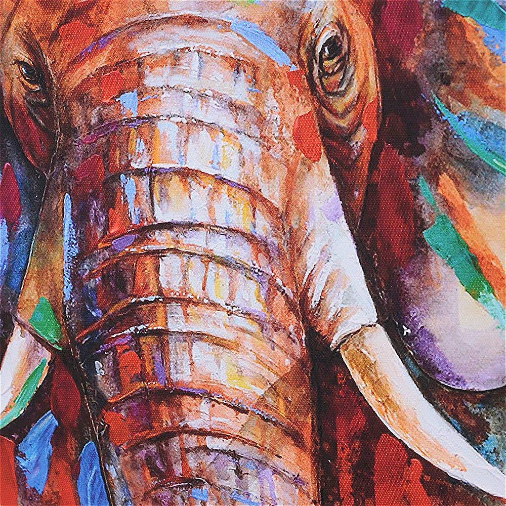 Elephant Head Canvas Painting Animal Wall Art Pictures