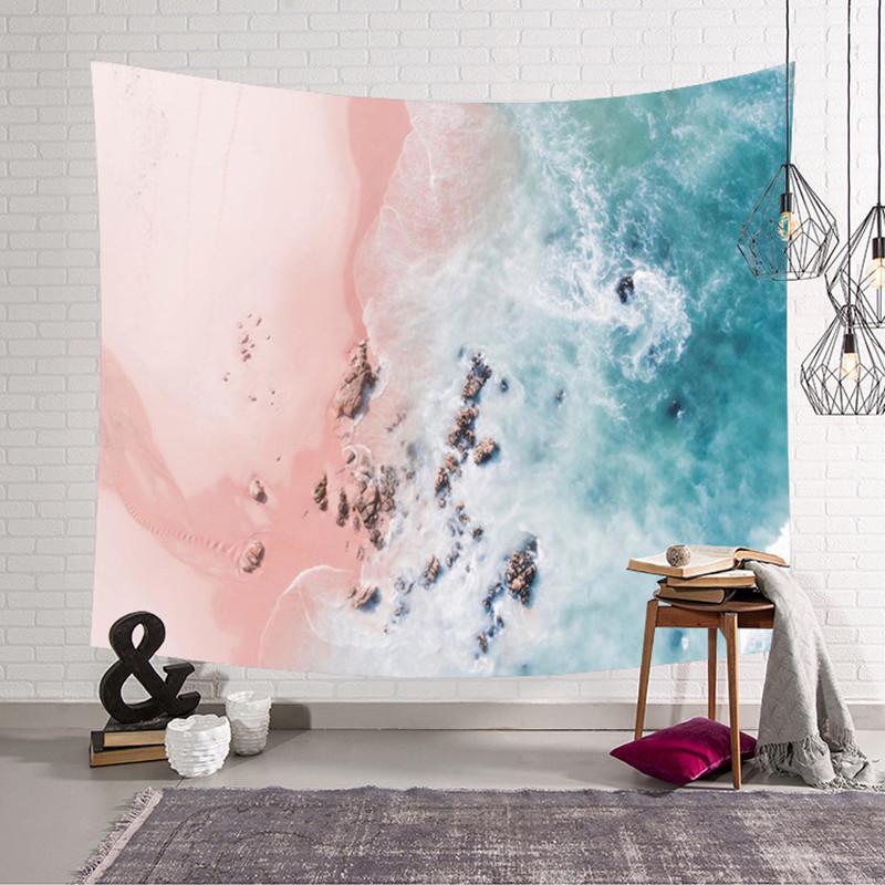 3D Beach wavet pestry Hanging Wall Tapestry Hippie Retro Home Decor Yoga Beach Towel