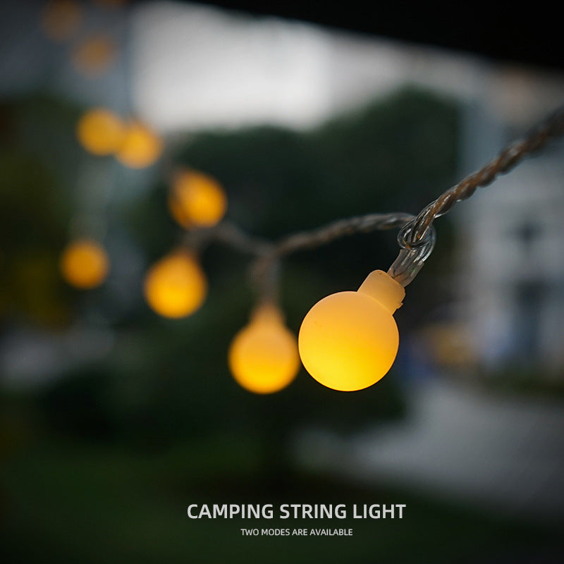 Outdoor Camping LED Small String Lights Canopy Tent Lights Waterproof Warm Light Atmosphere Lights Camping Lights String Party Decoration Lights