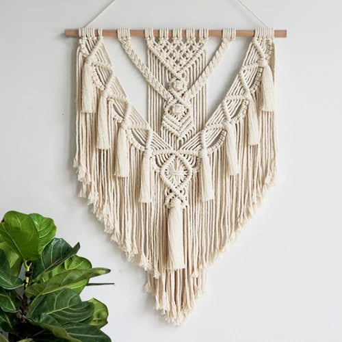 New Hot Macrame Wall Hanging Tapestry Wall Decor Boho Chic Bohemian Woven